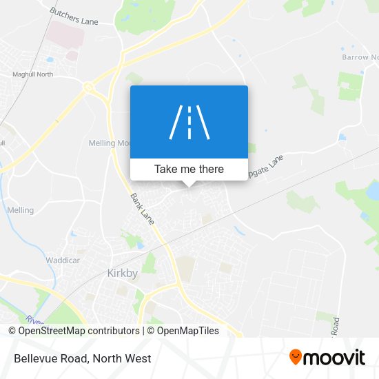 Bellevue Road map