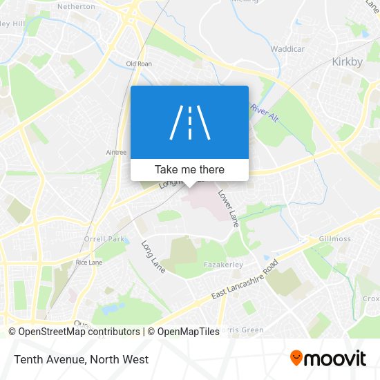 Tenth Avenue map