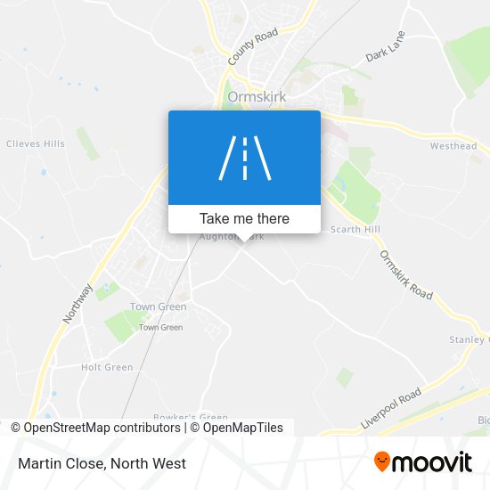 Martin Close map