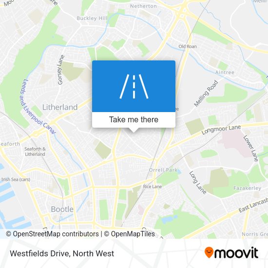 Westfields Drive map