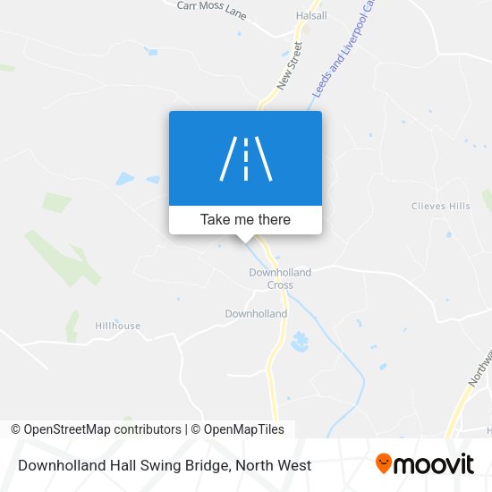 Downholland Hall Swing Bridge map