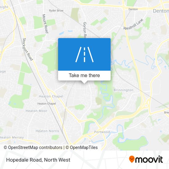 Hopedale Road map