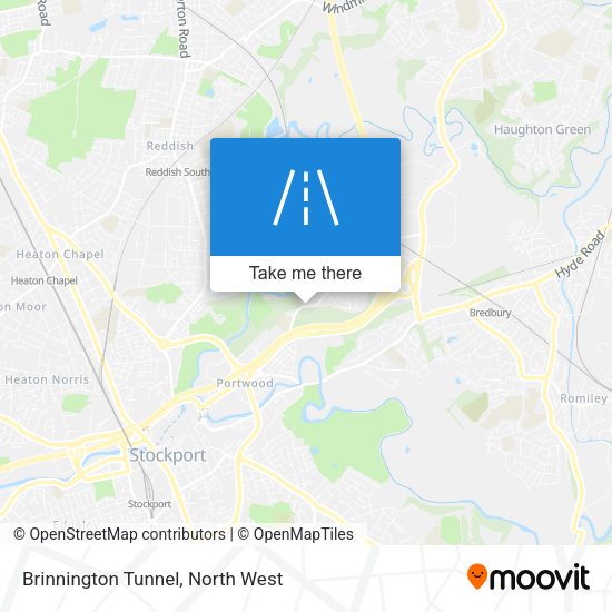 Brinnington Tunnel map
