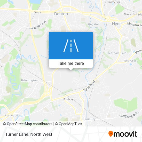Turner Lane map
