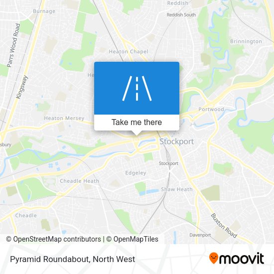 Pyramid Roundabout map