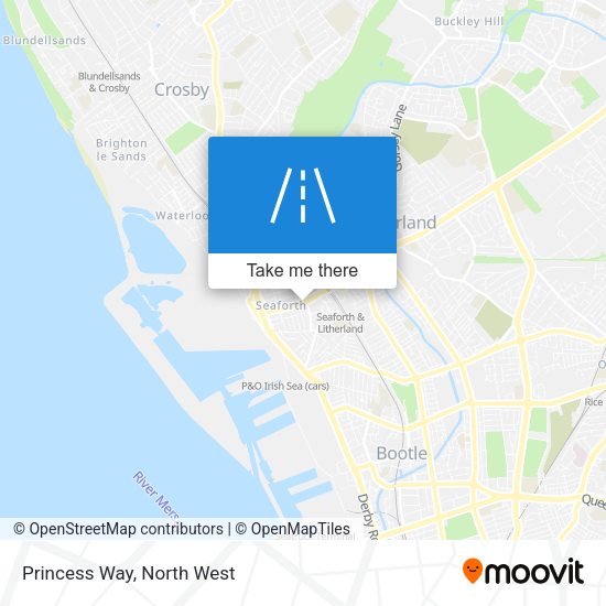 Princess Way map