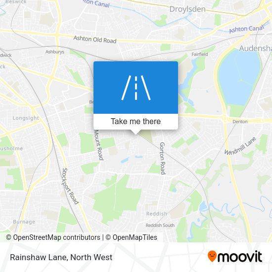 Rainshaw Lane map