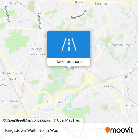 Kingsdown Walk map