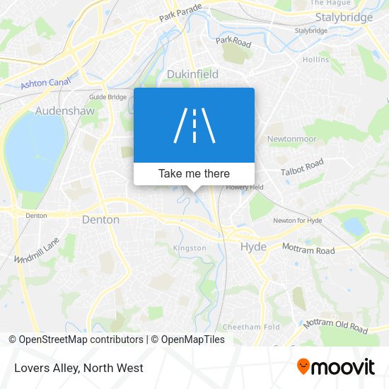 Lovers Alley map