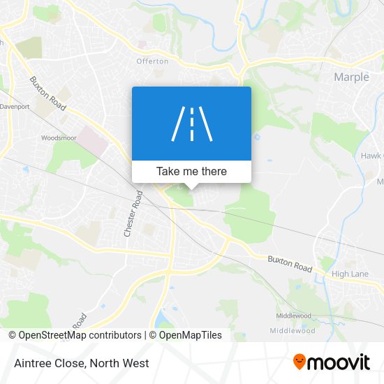 Aintree Close map