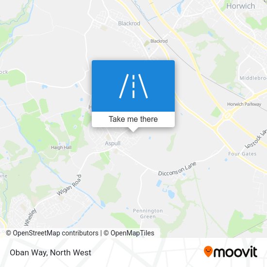 Oban Way map
