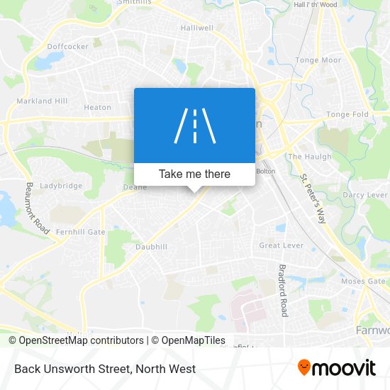 Back Unsworth Street map