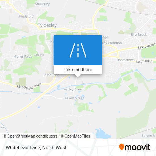 Whitehead Lane map