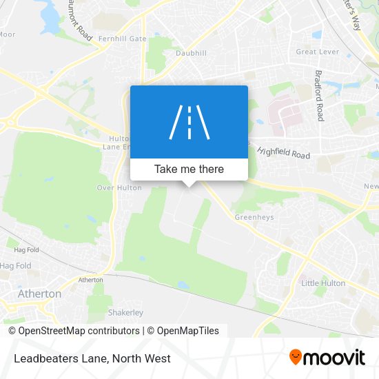 Leadbeaters Lane map