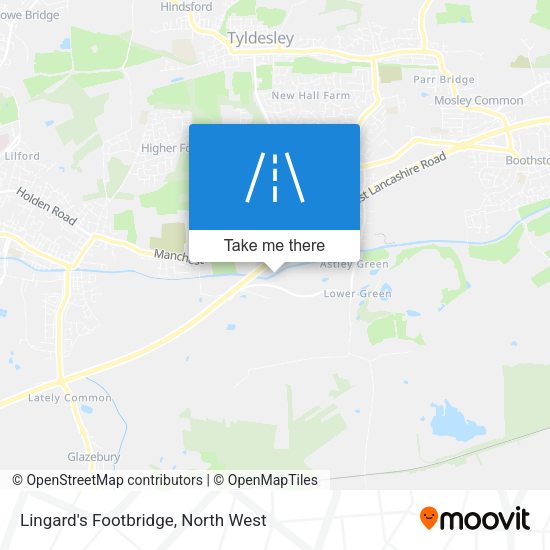 Lingard's Footbridge map