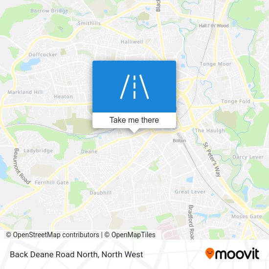 Back Deane Road North map