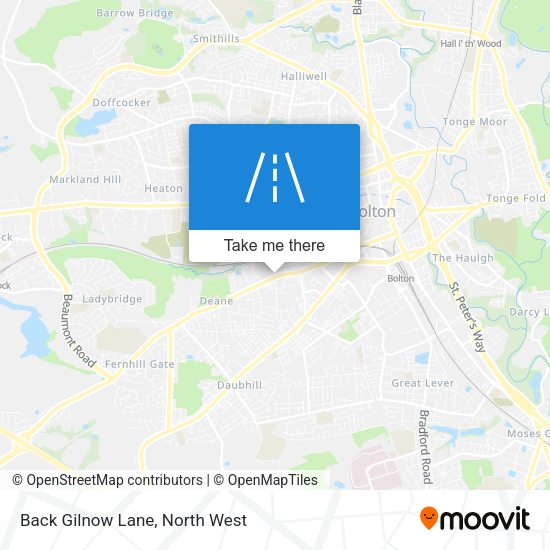 Back Gilnow Lane map