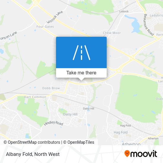 Albany Fold map