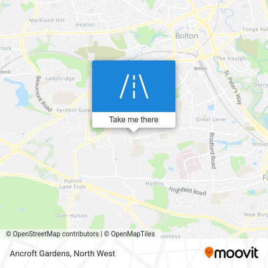 Ancroft Gardens map
