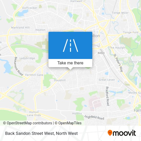 Back Sandon Street West map