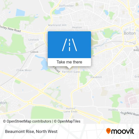 Beaumont Rise map