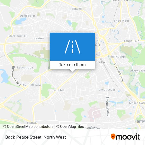 Back Peace Street map