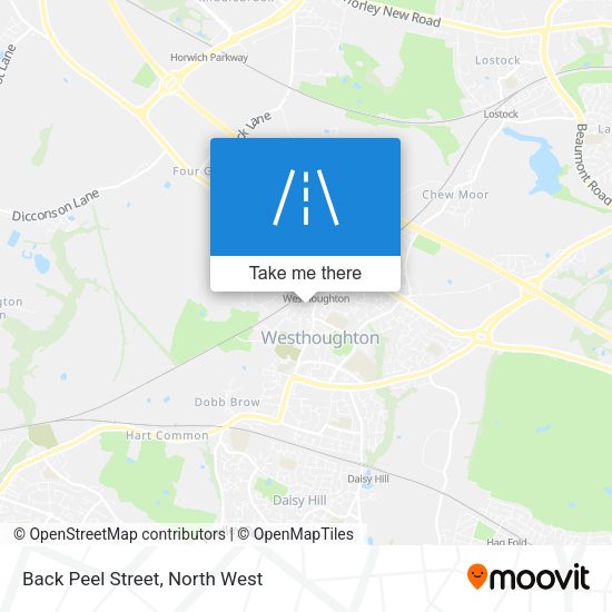 Back Peel Street map