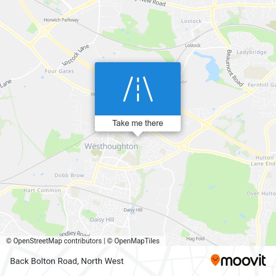 Back Bolton Road map