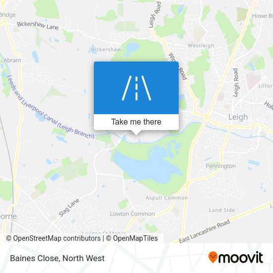 Baines Close map