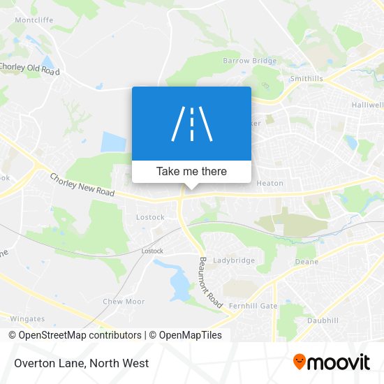Overton Lane map