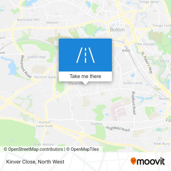 Kinver Close map