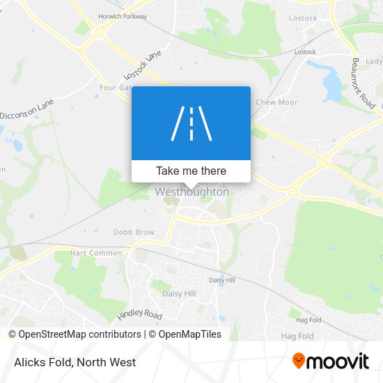 Alicks Fold map