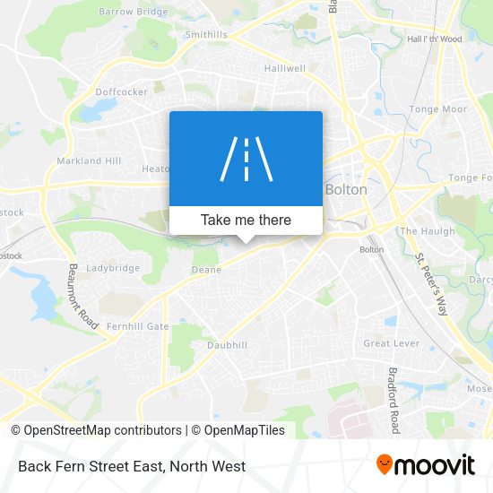 Back Fern Street East map