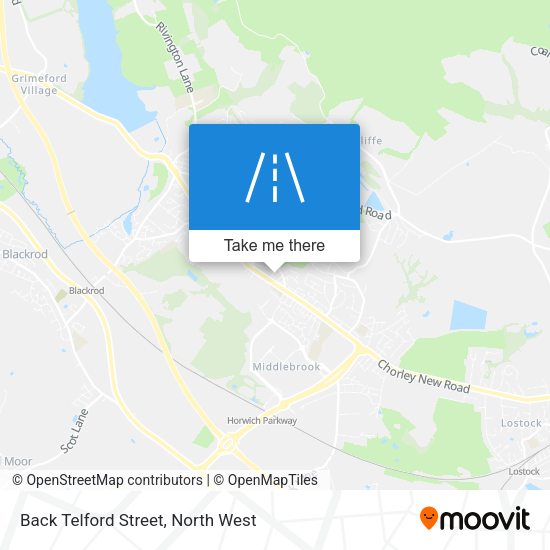 Back Telford Street map