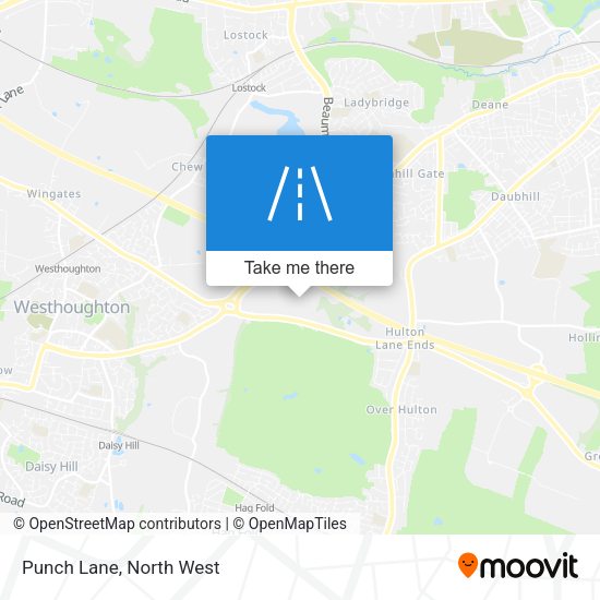 Punch Lane map