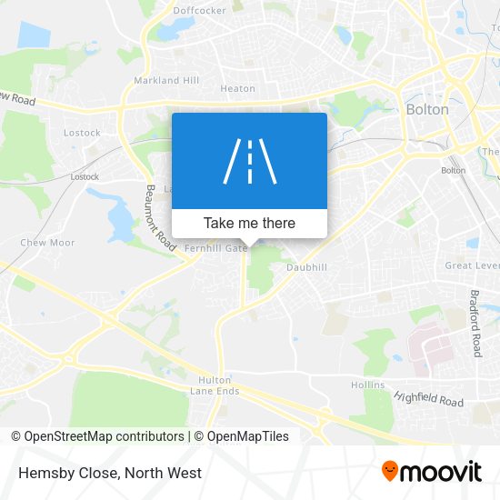 Hemsby Close map