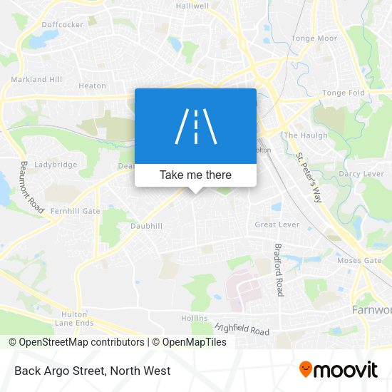 Back Argo Street map
