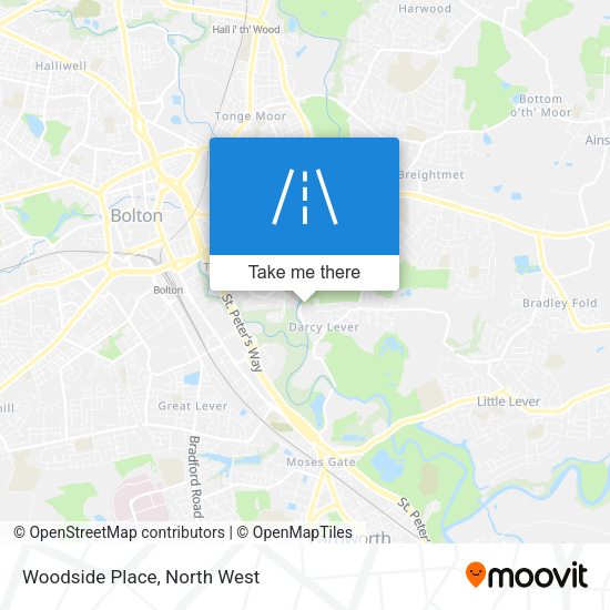 Woodside Place map