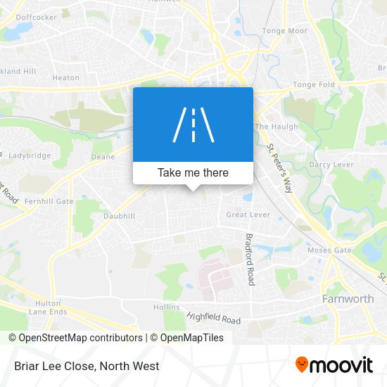 Briar Lee Close map