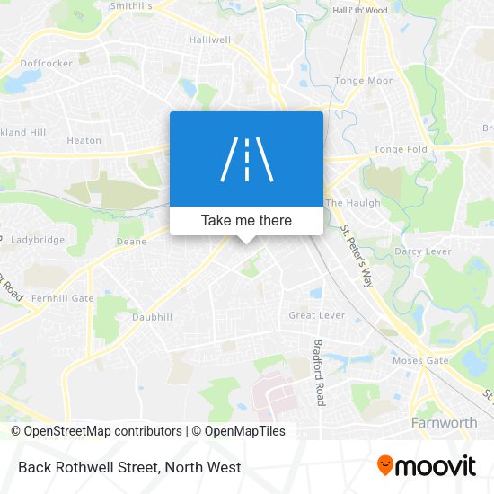 Back Rothwell Street map