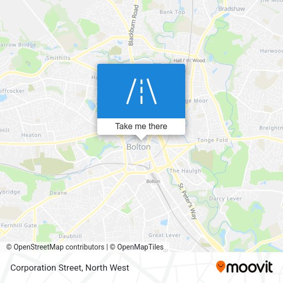 Corporation Street map