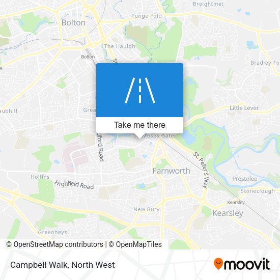 Campbell Walk map