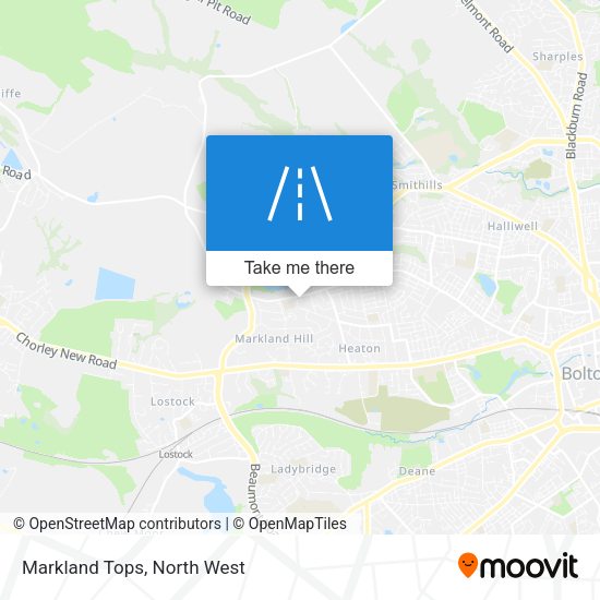 Markland Tops map