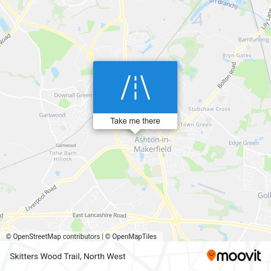 Skitters Wood Trail map
