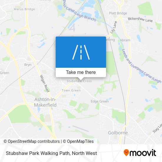 Stubshaw Park Walking Path map