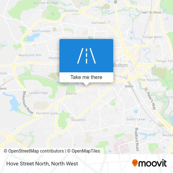 Hove Street North map
