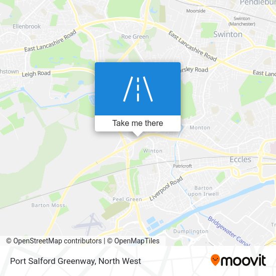 Port Salford Greenway map