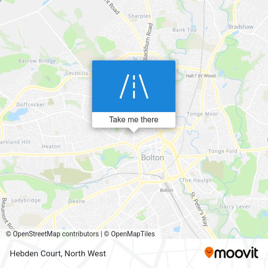 Hebden Court map