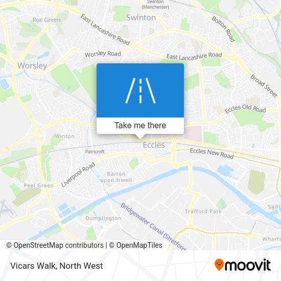 Vicars Walk map