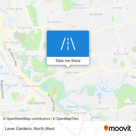 Lever Gardens map